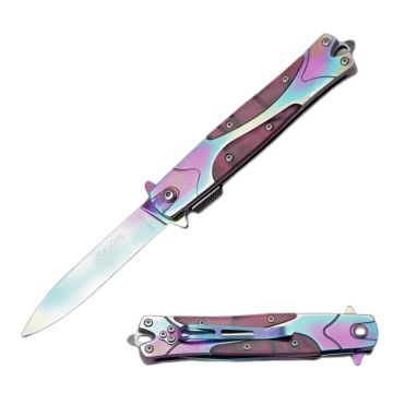 Snake Eye Tactical Stiletto Spring Assist Knife SE-1112BR